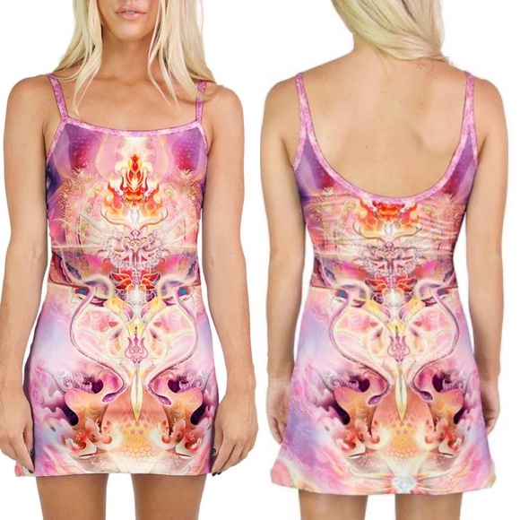Vision Lab Dresses & Skirts - X Vision Lab Interbeing Mini Dress Original Artwork by Stuart Griggs Size Medium